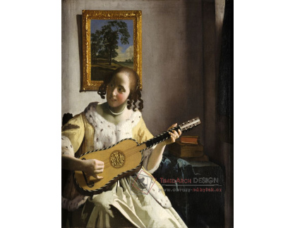 A-4612 Johannes Vermeer - Hráčka na kytaru