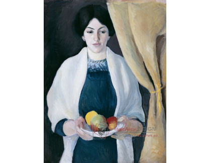 A-6099 August Macke - Portrét s jablky