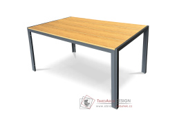 AZT-S1215 OAK, zahradní stůl 150x90cm, šedá / polywood dub