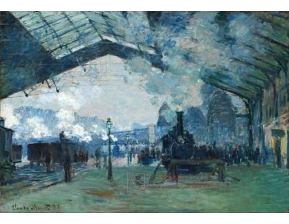 VCM 141 Claude Monet - Nádraží Saint Lazare v Paříži