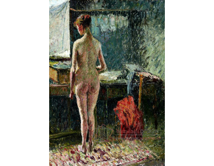 VCP-500 Camille Pissarro - Ženský akt zezadu v interieru