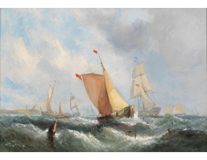 DDSO-1175 William Calcott Knell - Rybářské lodě v ústí Temže