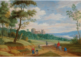 DDSO-1655 Isaac van Oosten - Krajina s postavami a pastýřem