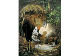 VSO 1232 Carl Spitzweg - Poustevník pečící kuře