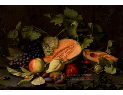 A-1371 Otto Diderich Ottesen - Zátiší s melouny a hrozny