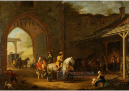 A-7499 Johann Georg Pforr - Jezdci u kováře