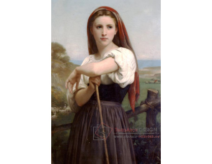 R15-67 Adolph William Bouguereau - Mladá pastýřka