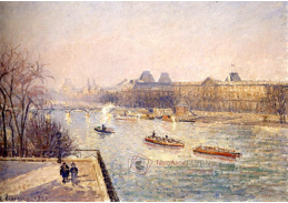 VCP-71 Camille Pissarro - Louvre, zimní slunce