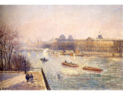 VCP-71 Camille Pissarro - Louvre, zimní slunce