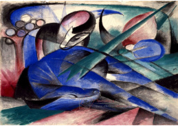 VFM 42 Franz Marc - Spící koně