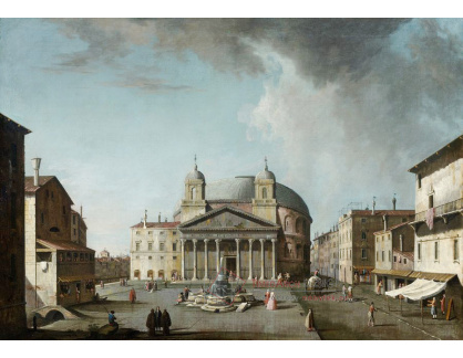 KO IV-11 Jacopo Fabris - Pohled na pantheon v Římě