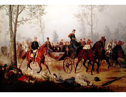 KO VI-454 Wilhelm Camphausen - Otto von Bismarck doprovázející císaře Napoleona III
