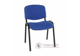 ISO NEW C14, konferenční židle, černá / látka modrá