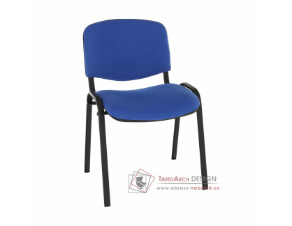 ISO NEW C14, konferenční židle, černá / látka modrá