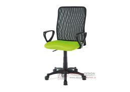 KA-B047 GRN, kancelářská židle, látka mesh černá + zelená