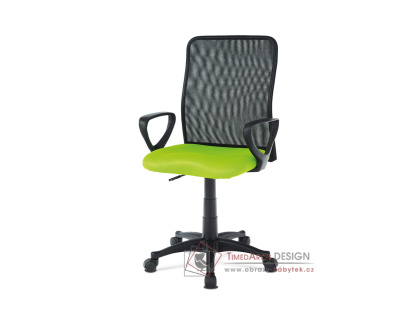 KA-B047 GRN, kancelářská židle, látka mesh černá + zelená