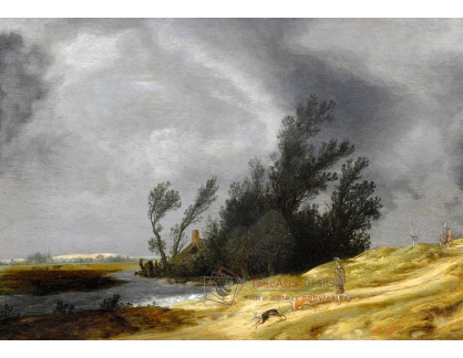 A-855 Pieter de Neyn - Krajina s lovcem u řeky