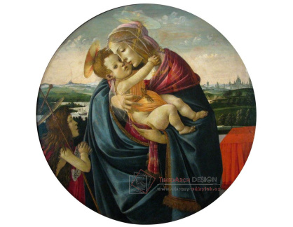 A-92 Sandro Botticelli - Madonna s dítětem a Janem Křtitelem