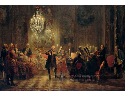 VSO 486 Adolph von Menzel - Flétna, koncert Fridricha Velikého v Sanssouci