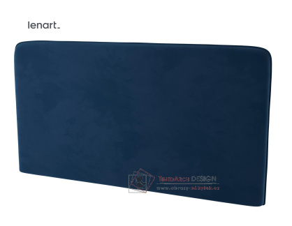 Polstrovaný záhlavník k posteli 160 cm barva modrý granát