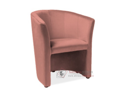 TM-1 VELVET, čalouněné křeslo, látka Bluvel 52 starorůžová