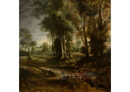 VRU240 Peter Paul Rubens - Večerní krajina s povozem