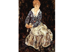 VES 42 Egon Schiele - Portrét sedící Edith Schiele