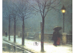 Jakub Schikaneder - Nábřeží večer