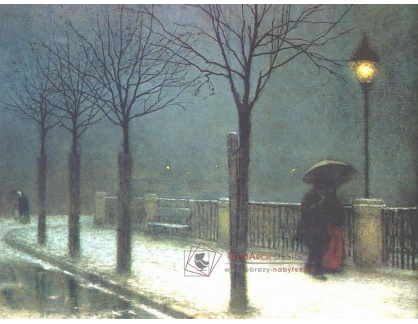 Jakub Schikaneder - Nábřeží večer