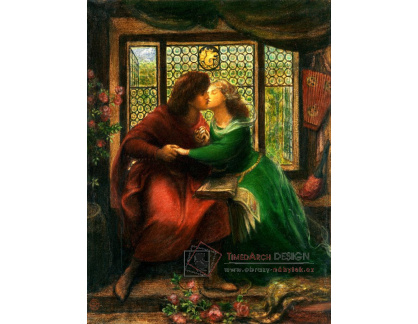 XV-375 Dante Gabriel Rossetti - Paolo a Francesca da Rimini