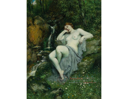 A-8554 Ferdinand Leeke - Odpočívající nymfa