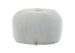 AK-307 GREY2, čalouněný taburet, látka Bouclé šedá