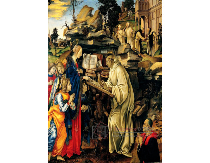 SO VII-46 Filippino Lippi - Zjevení Panny Marie svatému Bernardovi