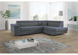 LYRA, sedací souprava - pravá, látka Rino 94 šedá