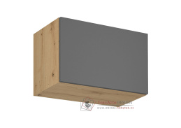LANGEN, horní skříňka G60KN, dub artisan / šedý mat