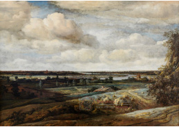 A-850 Philips Koninck - Panorama krajiny s řekou