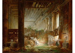 A-1082 Hubert Robert - Poustevník v troskách římského chrámu