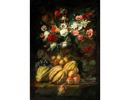 DDSO-4349 Abraham Brueghel - Květinové zátiší s ovocem