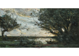 A-8802 Jean Baptiste Camille Corot - Člun na řece