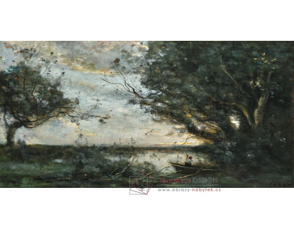 A-8802 Jean Baptiste Camille Corot - Člun na řece