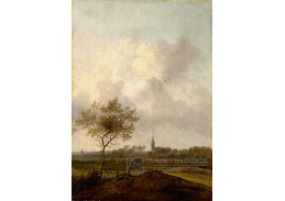 D-8605 Anthonie van der Croos - Krajina s kostelem v Rijswijcku