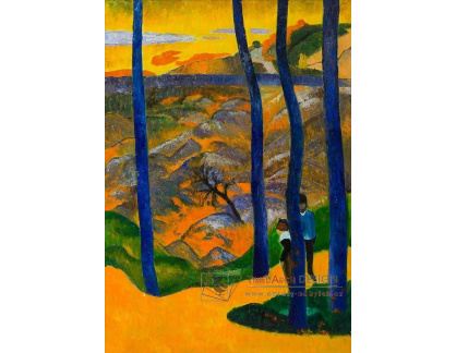 R9-35 Paul Gauguin - Modré stromy