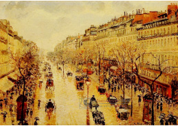 VCP-118 Camille Pissarro - Boulevard Montmartre odpoledne v dešti