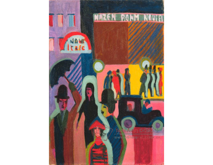 VELK 122 Ernst Ludwig Kirchner - Obchodní dům v dešti