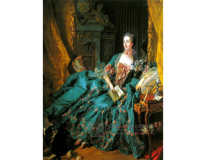 VF325 Francois Boucher - Portrét madame de Pompadour