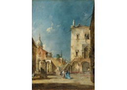 KO V-419 Francesco Guardi - Imaginární pohled na benátské náměstí