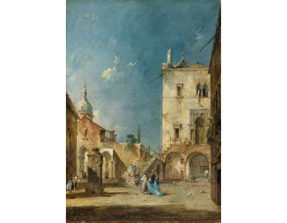 KO V-419 Francesco Guardi - Imaginární pohled na benátské náměstí