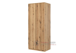 REMI RM10, šatní skříň 2-dveřová, dub evoke