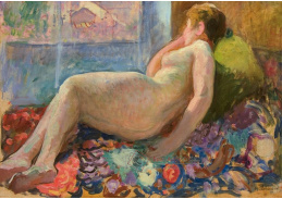A-7415 Henri Lebasque - Akt na pohovce
