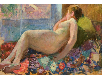 A-7415 Henri Lebasque - Akt na pohovce